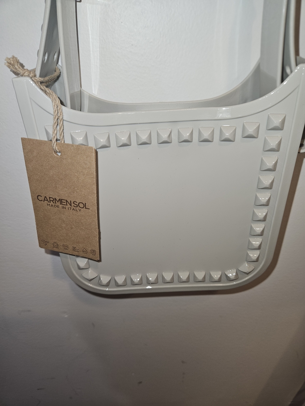 Toni Mid Crossbody Bag in Light Grey
